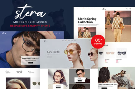 Stera - Modern EyeGlasses Responsive Shopify Theme