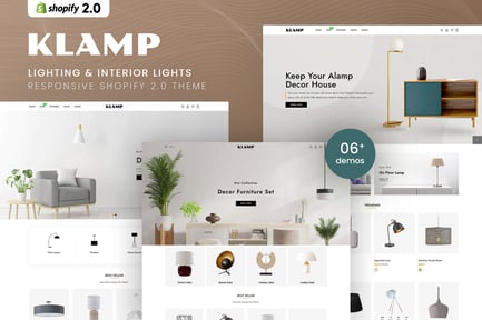 Klamp - Lighting & Interior Lights Shopify Theme