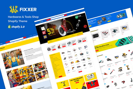 Fixxer - Hardwares & Tools Shop Shopify Theme