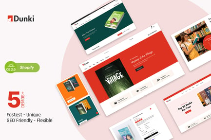 Dunki - Book Store Shopify  Theme