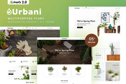 Urbani - MultiPurpose Plant Store Shopify 2.0 Them