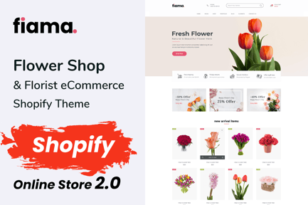 Fiama - Flower Shop & Florist Shopify Theme OS 2.0