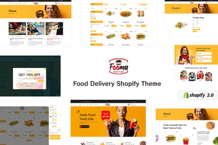  Fooma - Responsive Food Delivery Shopify Theme