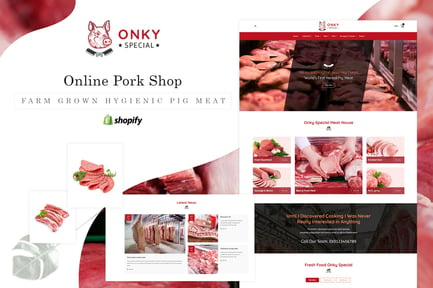  Onky | Pork, Meat Shopify Theme 