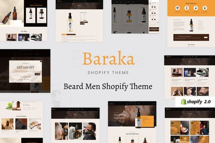  Baraka - Beard Oil, Beauty Cosmetic Store Shopify