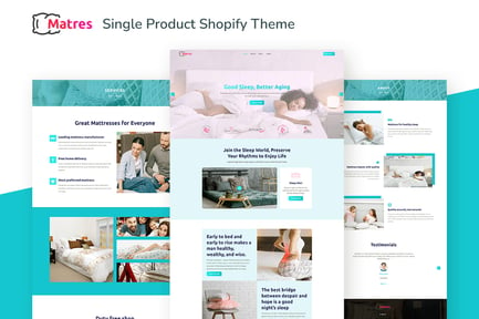 Matres - Responsive Single, OneProduct Shopify