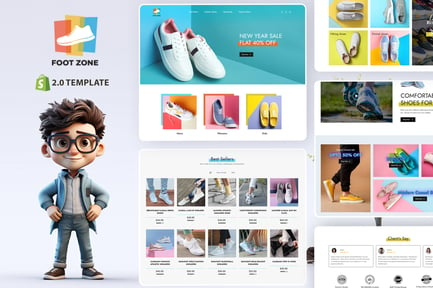 Footzone - Footwear Shoes & Sandals Shopify Theme 