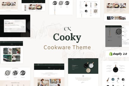  Cooky - Kitchen Tools & Furniture Shopify Theme 