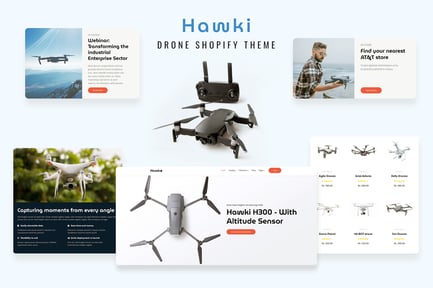 Hawki - Drone Single Product eCommerce Shopify