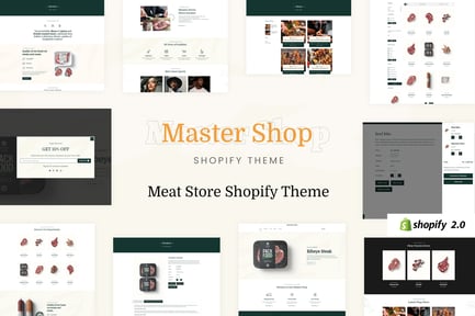  MasterChop - Meat Shop, Food Delivery Shopify