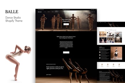 Balle - Course, Class & Dance Studio Shopify Theme