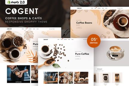 Cogent - Coffee Shops & Cafés Shopify 2.0 Theme