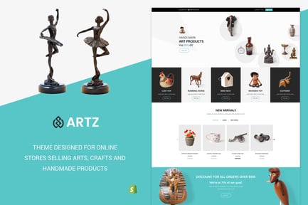  Artz | Art, Photography Shopify Theme 