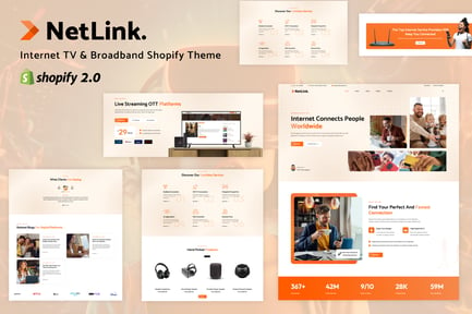 Netlink - CCTV, Broadband Services Shopify Theme