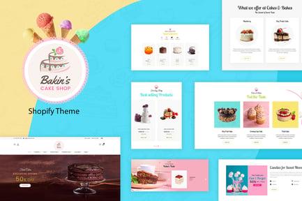  Bakins | Cake Shopify Theme 