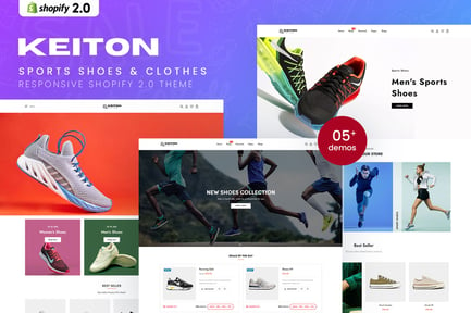 Keiton - Sports Shoes & Clothes Shopify 2.0 Theme