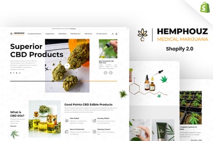 Hemphouz - Medical Cannabis Shopify Store Theme