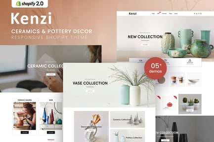 Kenzi - Ceramics & Pottery Decor Shopify Theme