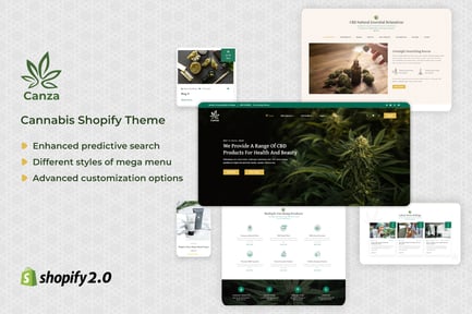 Canza - Medical Marijuana Shopify Theme