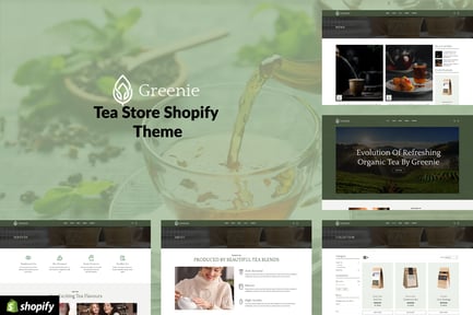  Greenie - Organic Tea, Coffee Store Shopify Theme