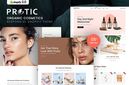 Protic - Organic Cosmetics Shopify Theme