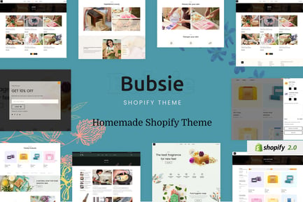  Bubsie - Handmade Shop, Cosmetics Shopify Theme 