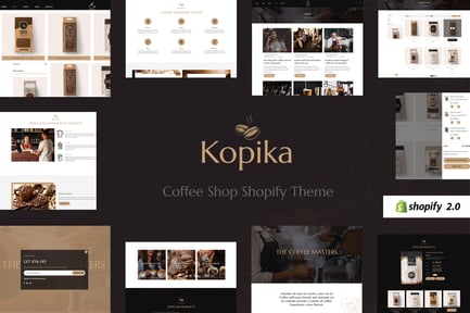  Kopiko - Cafe Bakery & Coffee Shop Shopify Theme 