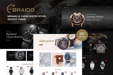 Braido - Minimal & Clean Watch Store Shopify Theme