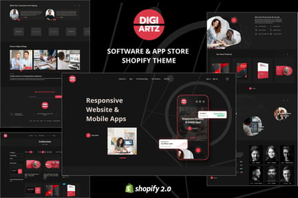 Digiartz - Software & App Store Shopify Theme