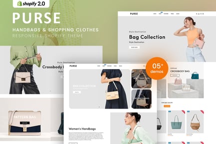 Purse - Handbags & Shopping Clothes Shopify Theme