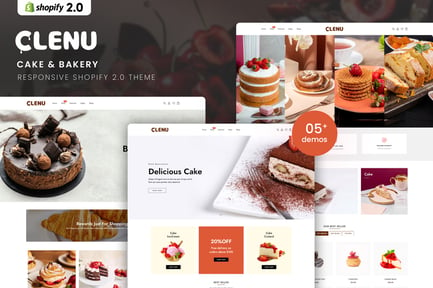 Clenu - Cake & Bakery Responsive Shopify 2.0 Theme